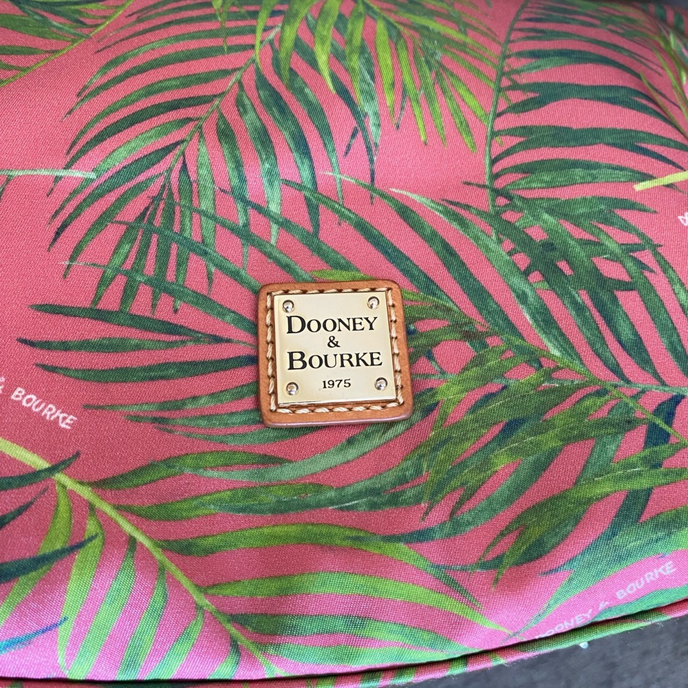Dooney & Bourke Tropical Pink and Green Tote - Picture 6 of 9